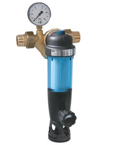 Reversible flow filter DUO FRII 1" wo/manometer